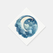 En Papier Stars et lune rêveuse serviette (Coin)