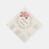 En Papier Ta serviette personnalisée de mariage (Coin)