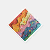 En Papier Texture Abstraite colorée serviette (Coin)