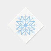 En Papier un mignon flocon de neige sur la serviette (Coin)