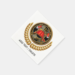 En Papier VENTE ! Serviette de corps de sapeurs-pompiers