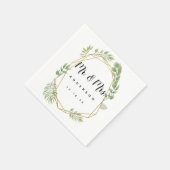 En Papier verdure cristal mariage feuille de serviette maria (Coin)