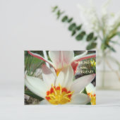 EN PENSÉE POUR VOUS, MON AMI ! Carte Postale Fleur (Debout devant)