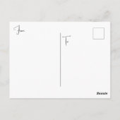 " EN POINTE BEAUTY " BRIEFKAART (Achterkant)