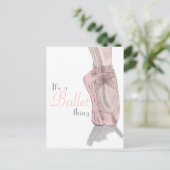 En pointe Briefkaart (Staand voorkant)