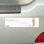 En pointe Bumpersticker (Op auto)