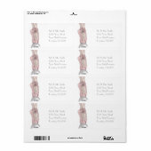 En pointe etiket (Full Sheet)