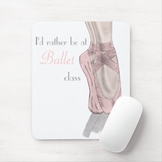 En pointe Mouse Mat Muismat (Met muis)