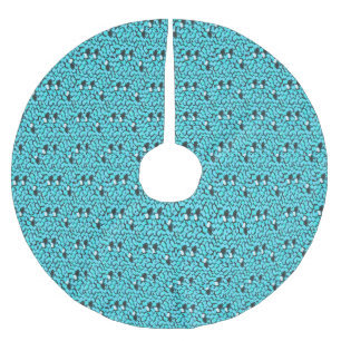 En Polyester Brossé jupon de sapin Blue Avalanche