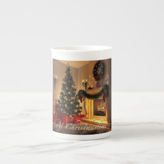 En Porcelaine À la tasse collectable d'art de couverture de