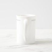 En Porcelaine Atteinte de la tasse (Dos)