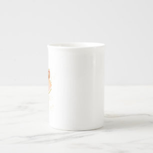 En Porcelaine Bone china tasse avec logo coloré
