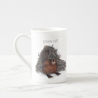 En Porcelaine Des pattes de ma tasse de café