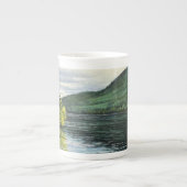 En Porcelaine Étang d'orignaux - tasse (Devant)