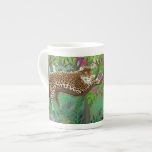 En Porcelaine Jaguar dans la tasse d'Amérique centrale de