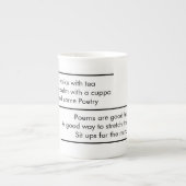 En Porcelaine La tasse de Haiku (Devant)