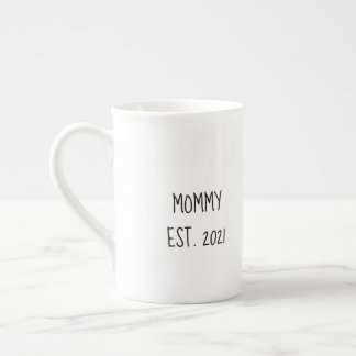 En Porcelaine Maman 'est year' tasse pour les nouveaux parents