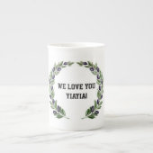 En Porcelaine Nous vous aimons tasse de YiaYia (Devant)