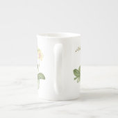 En Porcelaine Orchidée dans le pot vert dans la tasse botanique (Dos)