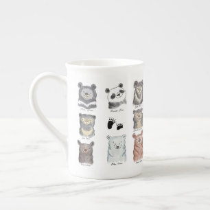 En Porcelaine Ours de la tasse du monde