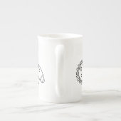 En Porcelaine Petite tasse étrangère (Dos)