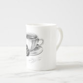 En Porcelaine tasse (Devant droit)