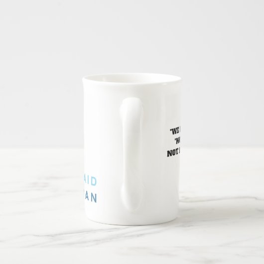 EN PORCELAINE TASSE À CAFE (Dos)