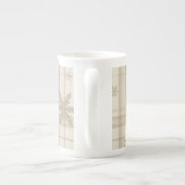 En Porcelaine Tasse à carreaux Gingham flocon de neige – Ferme N (Dos)