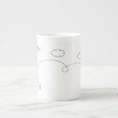 En Porcelaine Tasse à papier (Devant)