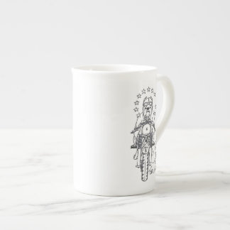 En Porcelaine Tasse avec le chien de Brexit quittant l'Europe