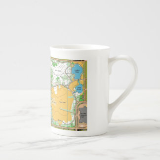 En Porcelaine Tasse - carte d'orientation du parc central