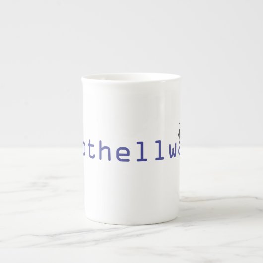 En Porcelaine tasse de café de bothellwa (Devant)