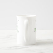 En Porcelaine Tasse de café nommée faite sur commande de (Dos)