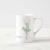 En Porcelaine Tasse de café nommée faite sur commande de (Droite)