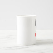 En Porcelaine Tasse de caricature de Hildegarde (Devant)