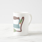 En Porcelaine Tasse de fer (Devant droit)