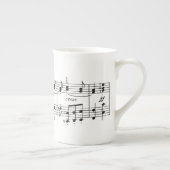 En Porcelaine Tasse de la Chine de notes musicales (Droite)