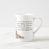 En Porcelaine Tasse de lévrier afghan (Droite)