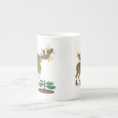 En Porcelaine Tasse de Moose~specialty de Noël (Devant)