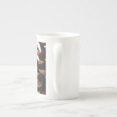En Porcelaine Tasse de Pinecone (Dos)