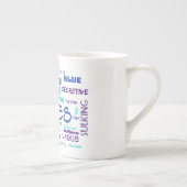 En Porcelaine Tasse de Poissons (Droite)