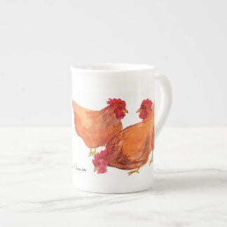 En Porcelaine Tasse de poulets
