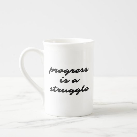 En Porcelaine Tasse de spécialité de progrès (Gauche)