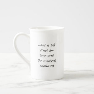 En Porcelaine Tasse de spécialité Qu'est-ce qui reste