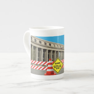 En Porcelaine Tasse de thé de Shudown de gouvernement !