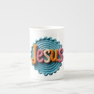 En Porcelaine Tasse de Voyage Jésus 01