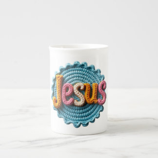 En Porcelaine Tasse de Voyage Jésus 01