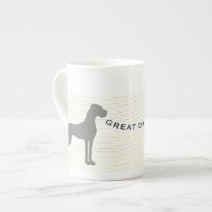 En Porcelaine Tasse Dogue Allemand