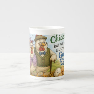 En Porcelaine Tasse - nous ne sommes peut-être plus des jeunes p