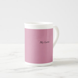 En Porcelaine Tasse rose de Latte